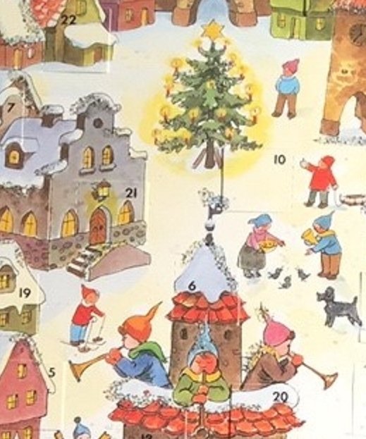 Adventskalender KORSCH 341A Stadsmur1990-2006 A4= 20x30cm