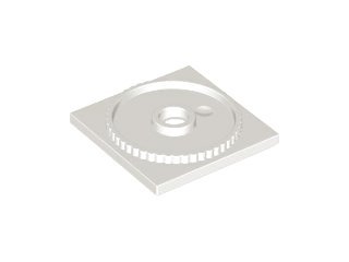 White Turntable 4 x 4 Square Base Locking - LEGO - 61485