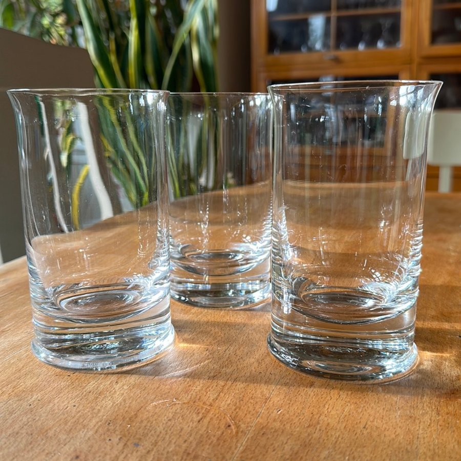 3 tumblerglas Signe Persson Melin Flagg Boda