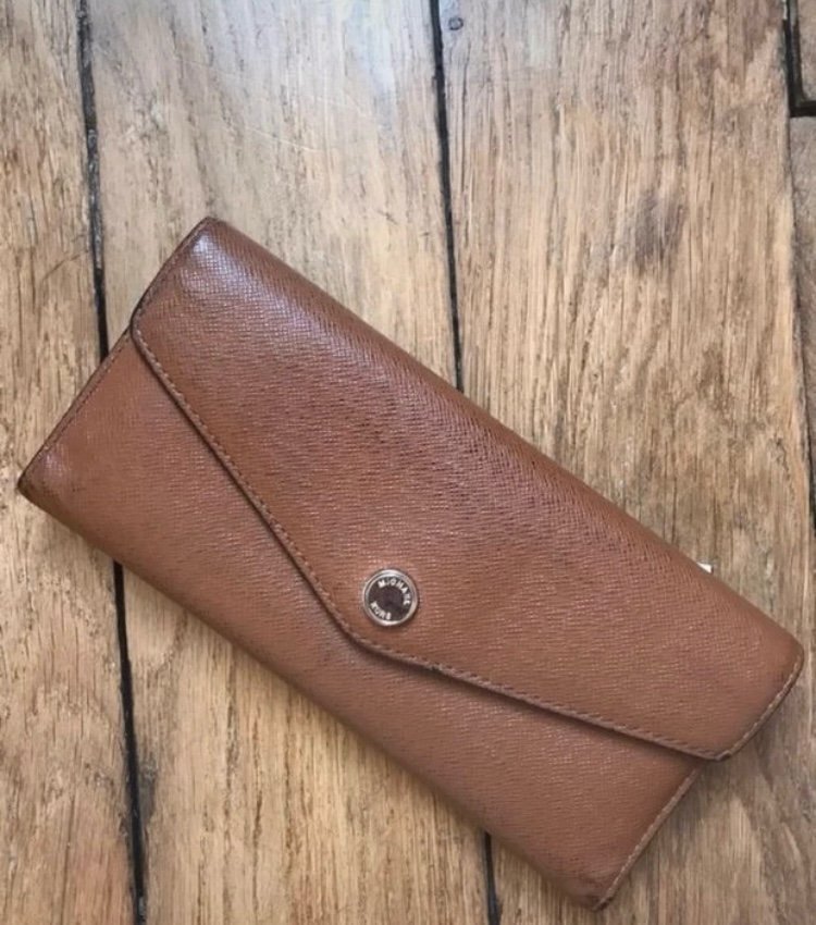 Michael Kors, plånbok, unisex, beige, vit, blå, skinn, läder, plånboken