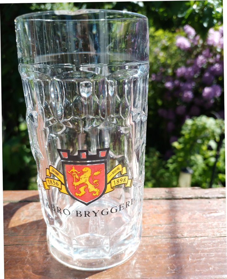 ÅBRO BRYGGERI 40 CL ÖL GLAS 1856-1898