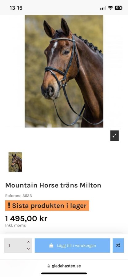 Mountain Horse träns