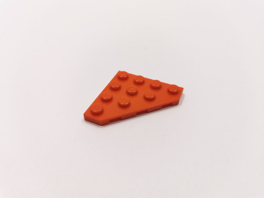 Lego - vinge - plate - hörn - 4x4 - part 30503 - röd