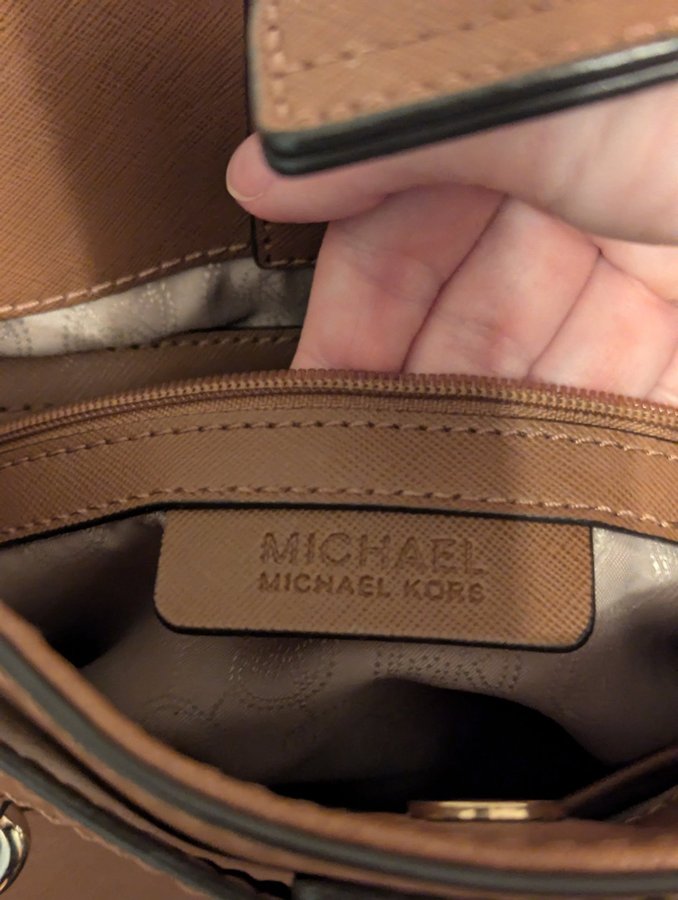 Michael Kors väska Hamilton cognac