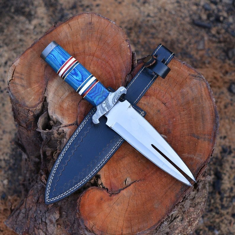 Knife Split dagger Knife | Handmade Hunting Knife | Two Point Unique Design