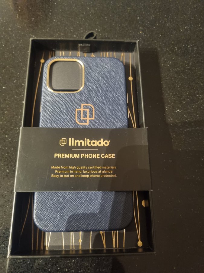 Telefonfodral Limitado PU Saffiano Blue Midnight iPhone 12 pro