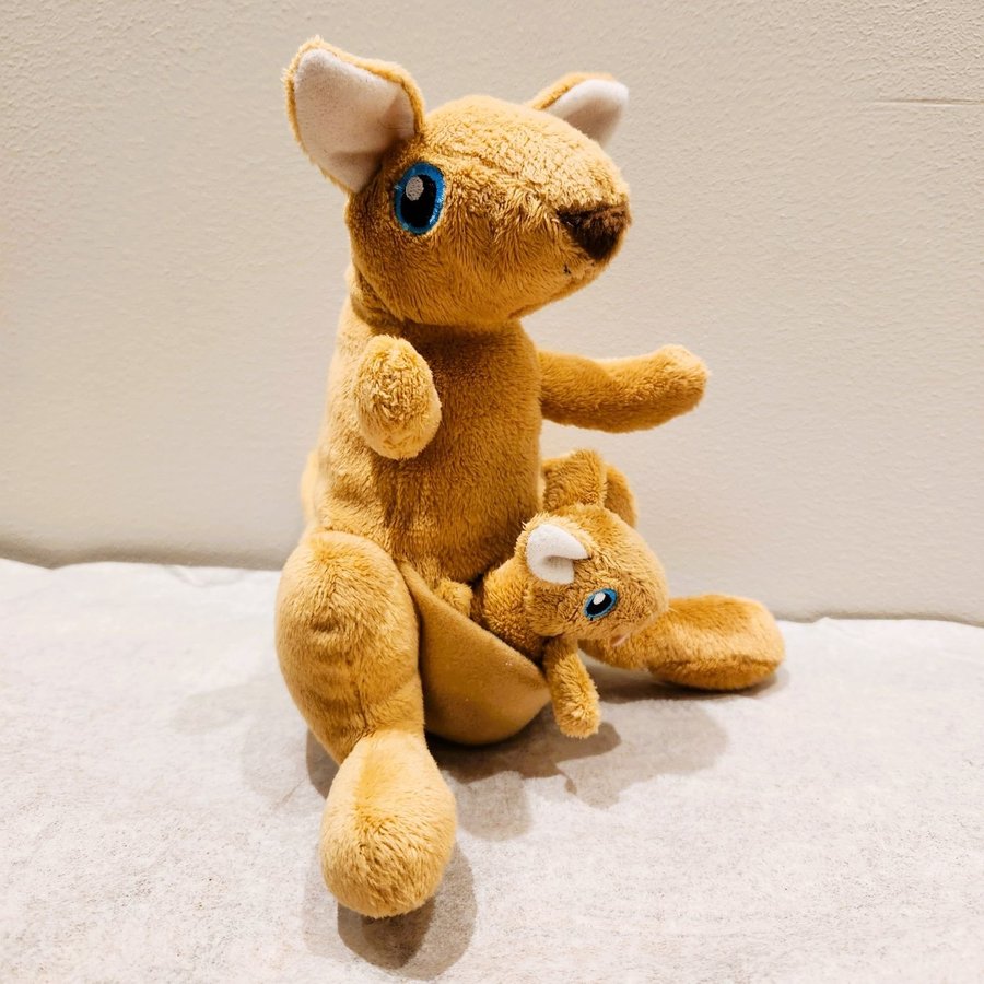 Kangaroo Mommy and Baby Plush Childhood World Foundation