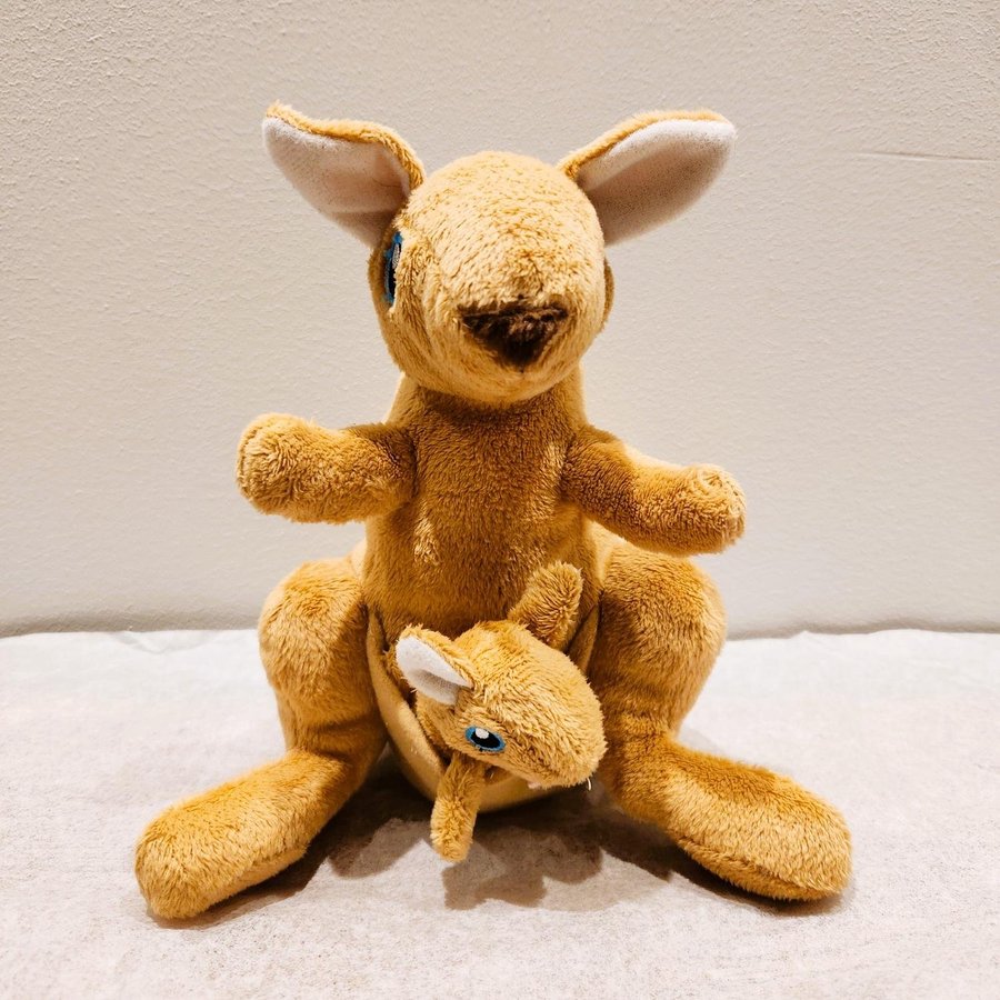 Kangaroo Mommy and Baby Plush Childhood World Foundation