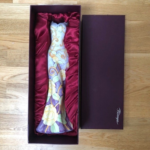 Benaya Vintage Fuchsia Garden Dress Vase - Boxed - Signed JP'07 - 46 CM