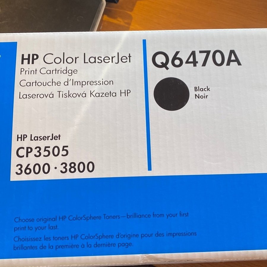 HP LaserJet Q6470A Toner Svart - Ny Oöppnad