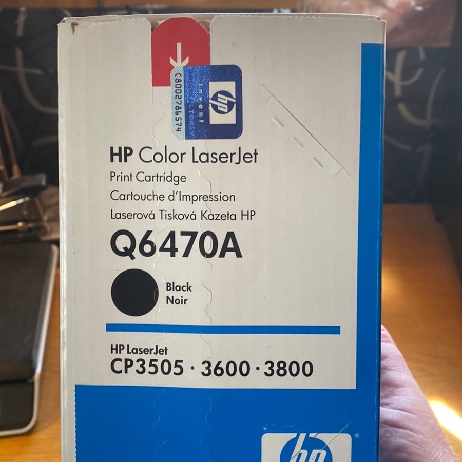 HP LaserJet Q6470A Toner Svart - Ny Oöppnad