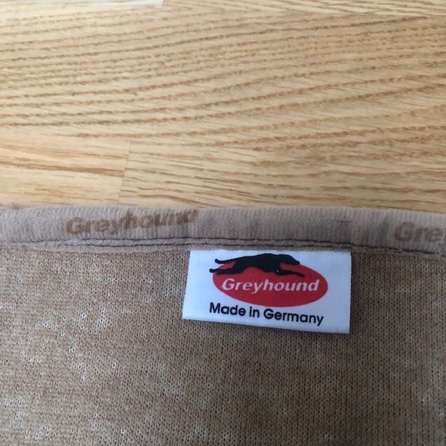 Greyhound beige/brown dog blanket - Made in Germany