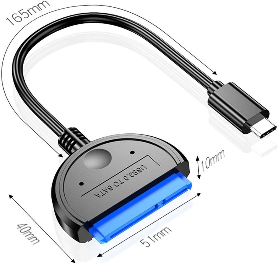 Type-C USB C Till Sata Extern Hårddisk Hållare- Snabb Frakt