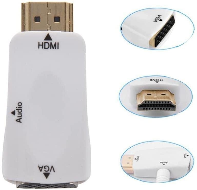 HDMI till VGA-kabeladapter bärbar aktiv ljudöverföringsomvandlarkabel