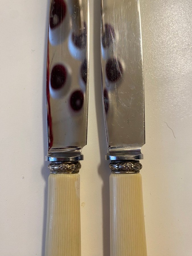 2 matkniv kniv retro bakelit Jernbolaget Skultuna