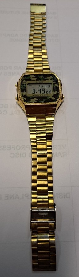 Casio A168wegc-3ef Casio Collection A168 Camouflage lac watch