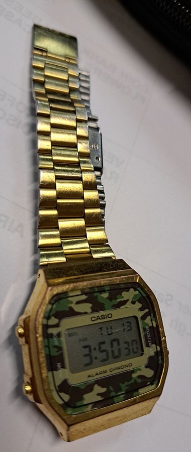 Casio A168wegc-3ef Casio Collection A168 Camouflage lac watch