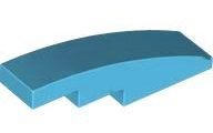 Medium Azure Slope Curved 4 x 1 - LEGO - 61678