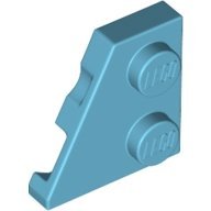 Medium Azure Wedge Plate 2 x 2 Left - LEGO - 24299