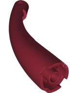 Dark Red Dragon Tail / Neck Curved - LEGO - 67361