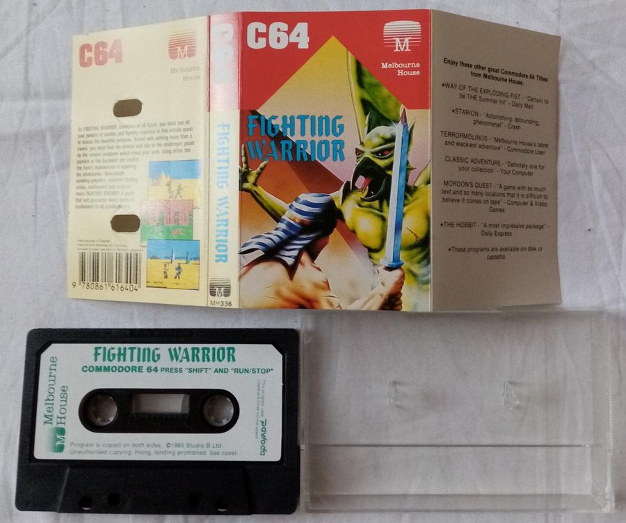 Fighting Warrior (Melbourne House) (utan manual) - Commodore 64/C64 Spel