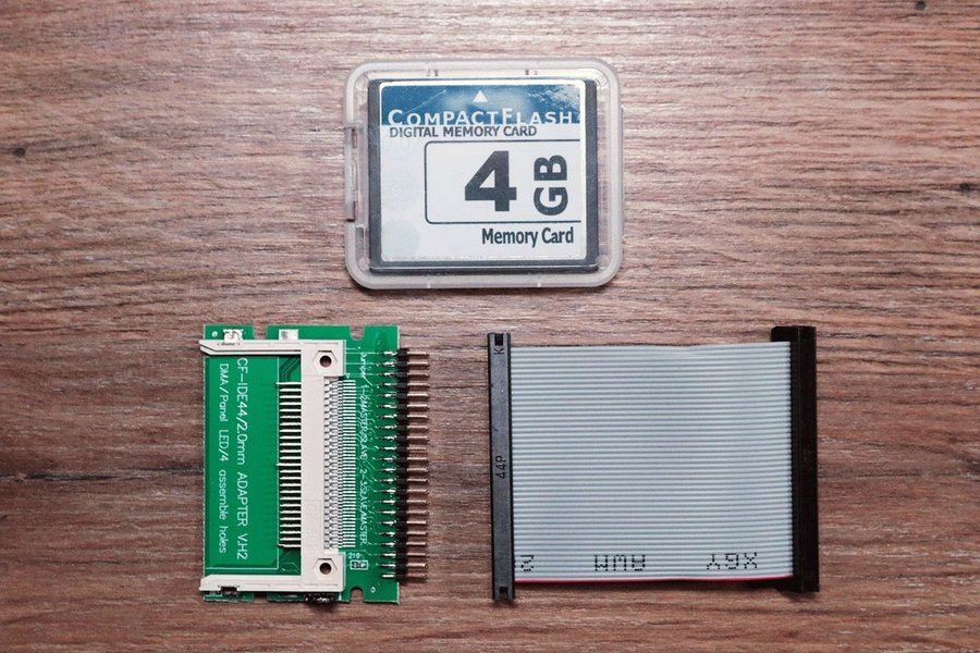 CF 4gb + IDE 44 pin Adapter + 5cm kabel | Compact Flash Compactflash 44pin Amiga