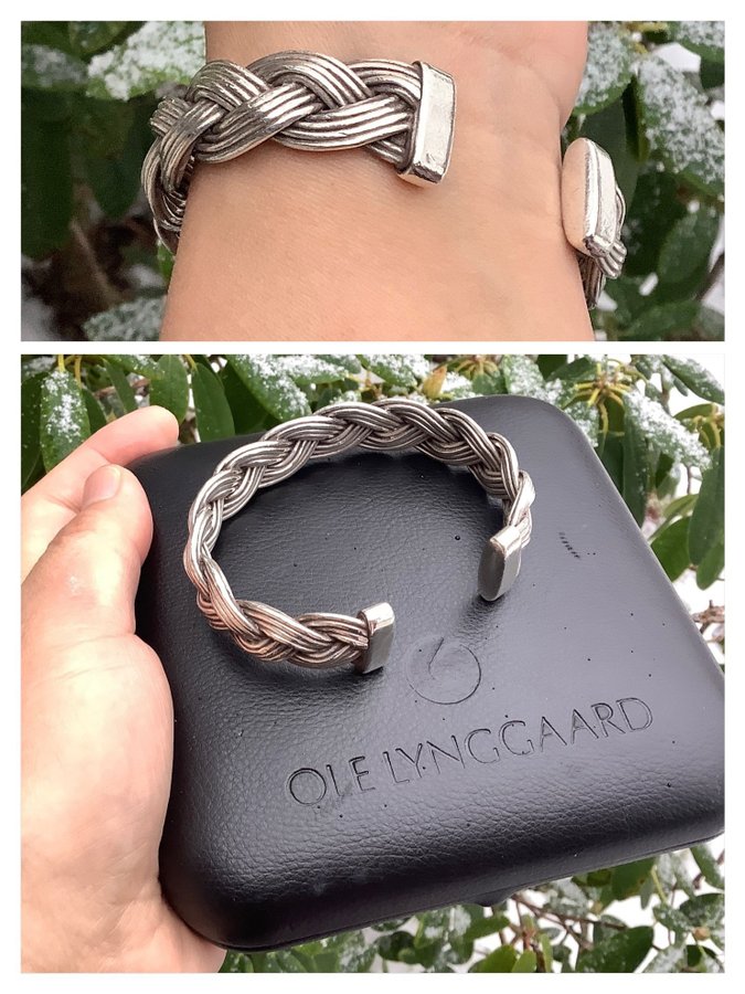 Michel Bangel 155 mm Armband ”Ole Lynggaard Copenhagen” i Oxiderad 925 Silver