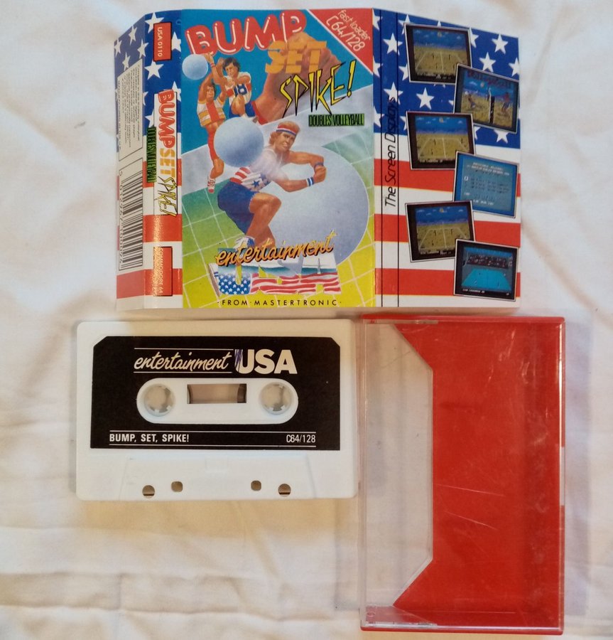 Bump Set Spike! (Entertainment USA - Mastertronic) - Commodore 64/C64 Spel