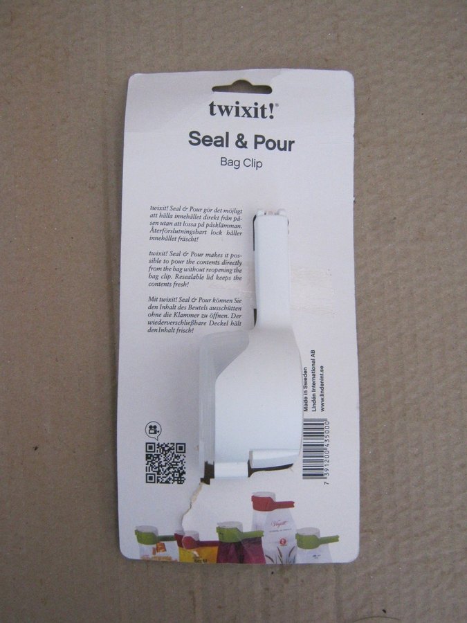 Påsförslutare - Twixit Seal  Pour Bag Clip **Ny**