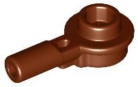 Reddish Brown Bar 1L with 1 x 1 Round Plate with Hollow Stud - LEGO - 32828