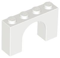 White Arch 1 x 4 x 2 - LEGO - 6182