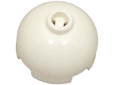 White Brick Round 2 x 2 Dome Top with Bottom Axle Holder - Vente -- LEGO - 3262