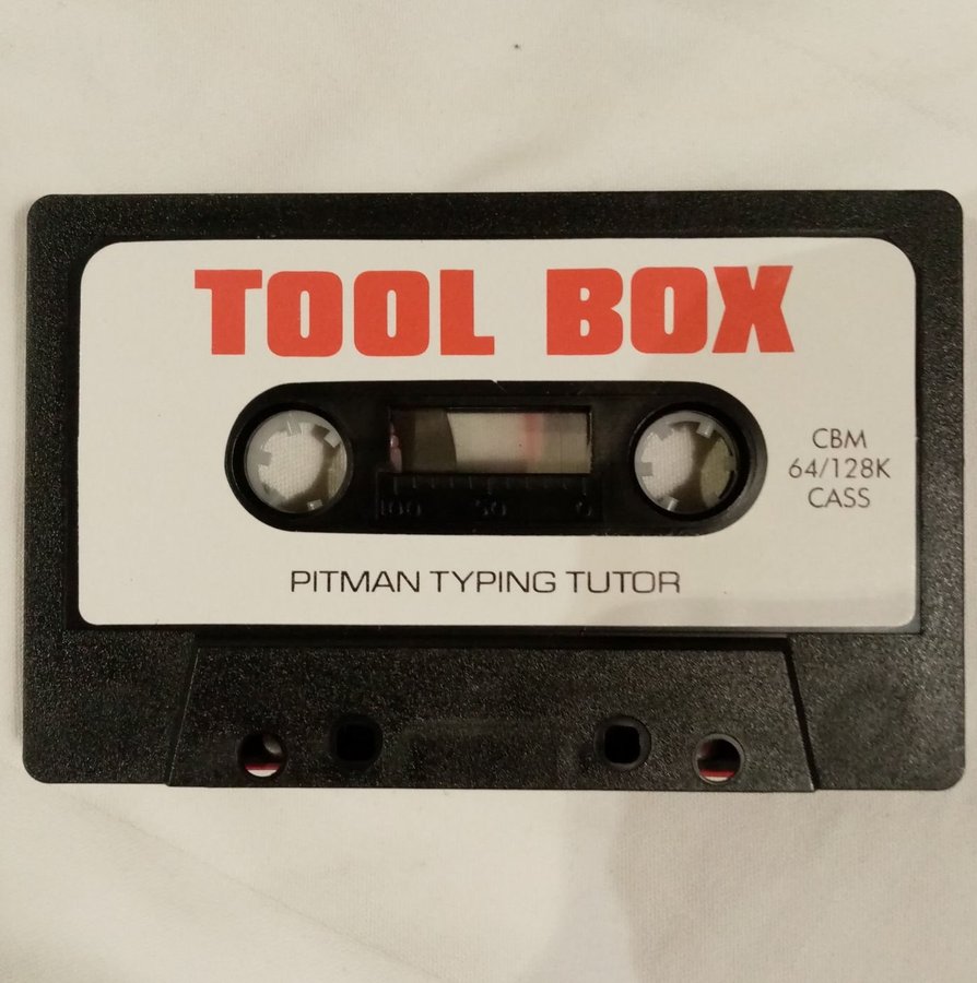 Typing Tutor (Domark-Toolbox) [Svart Kassett med Vit Etikett] - Commodore 64