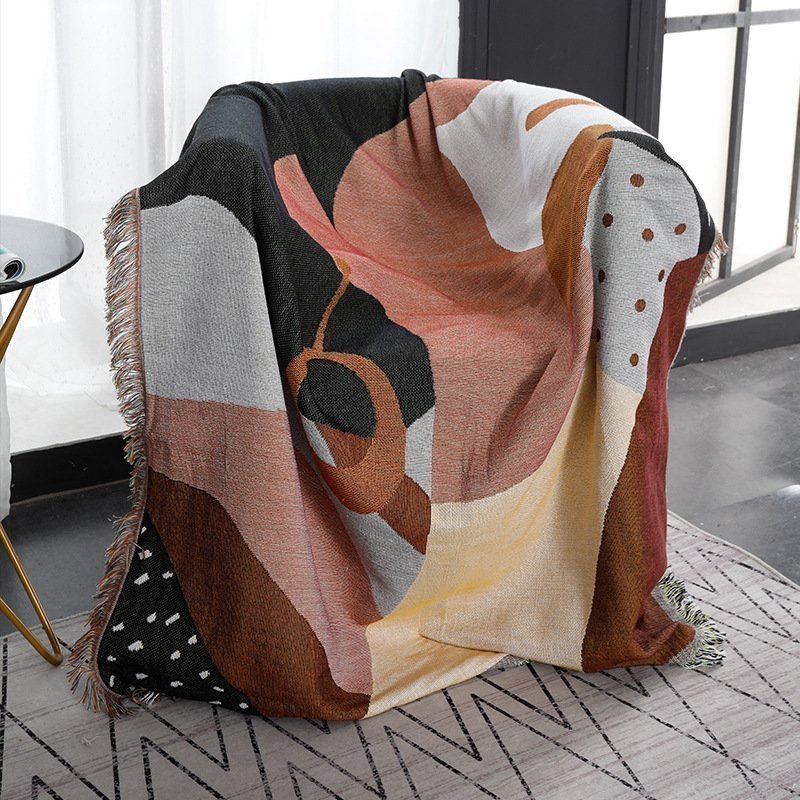 Sofa Leisure Blanket Simple Living Room Decoration Carpet Tapestry130*180cm