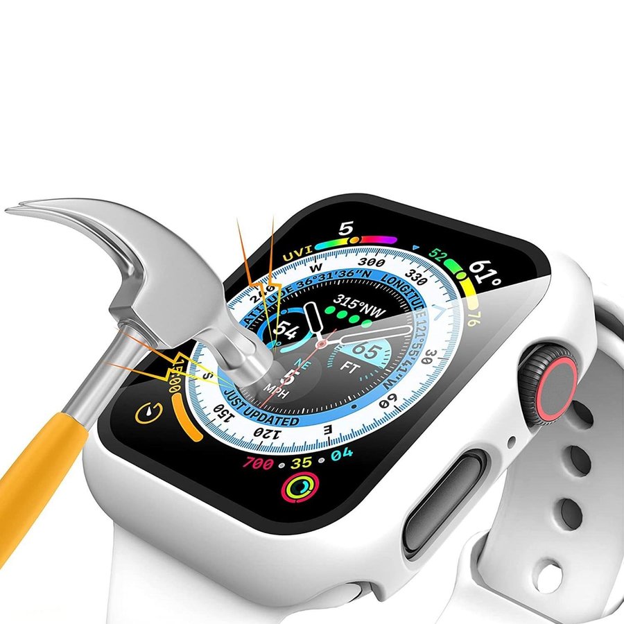 Apple Watch Skal 45mm - Skydd till Apple Watch (VIT)