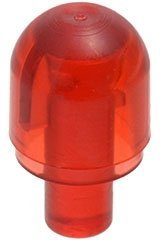 Trans-Red Bar with Light Bulb Cover (Bionicle Barraki Eye) - LEGO - 58176