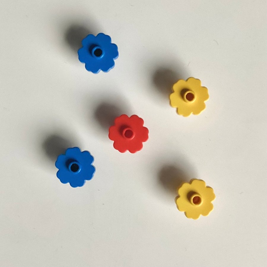 Lego Vintage 5st Blommor Olika färger Växter Retro