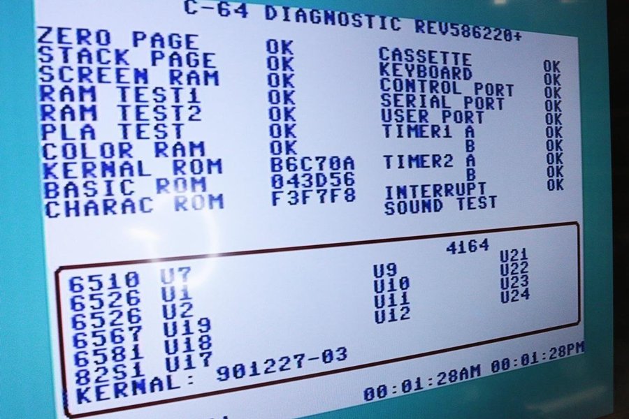 C64 Diagnostic + Dead Test kit - 586220  785260 (NEW)