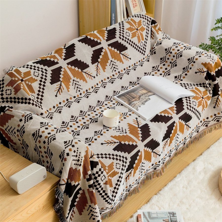 Bohemian sofa blanket outdoor carpet picnic tablecloth tapestry,130*180cm