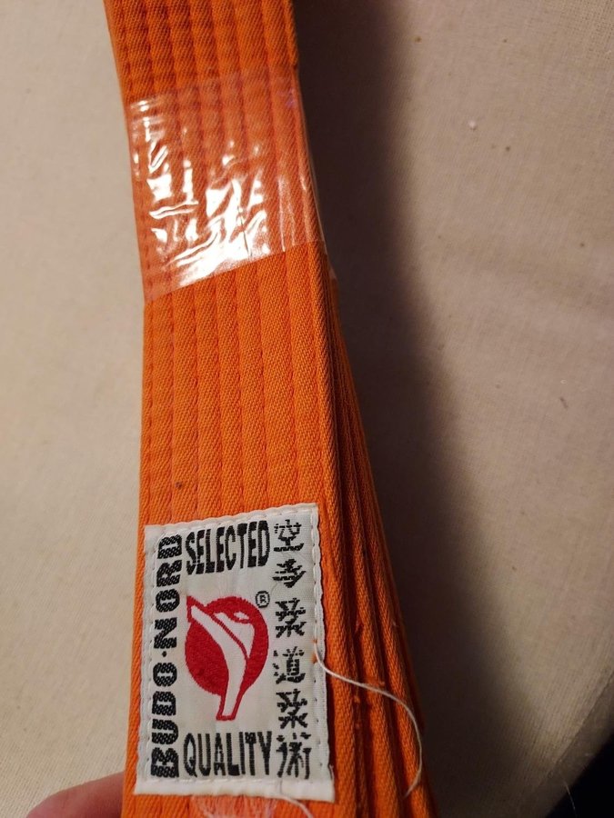 kampsport JUDOBÄLTE orange BUDO NORD 258 cm !