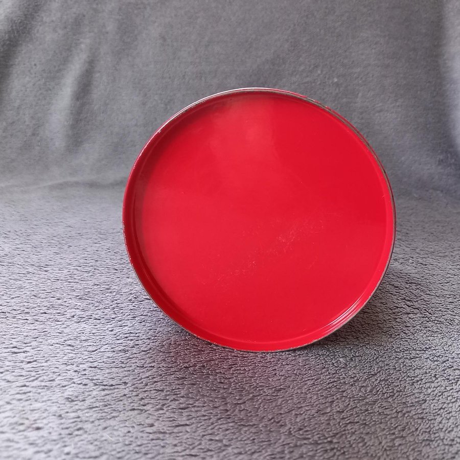 Röd | Plåtburk | Kaffe | 15 cm | Hjärta