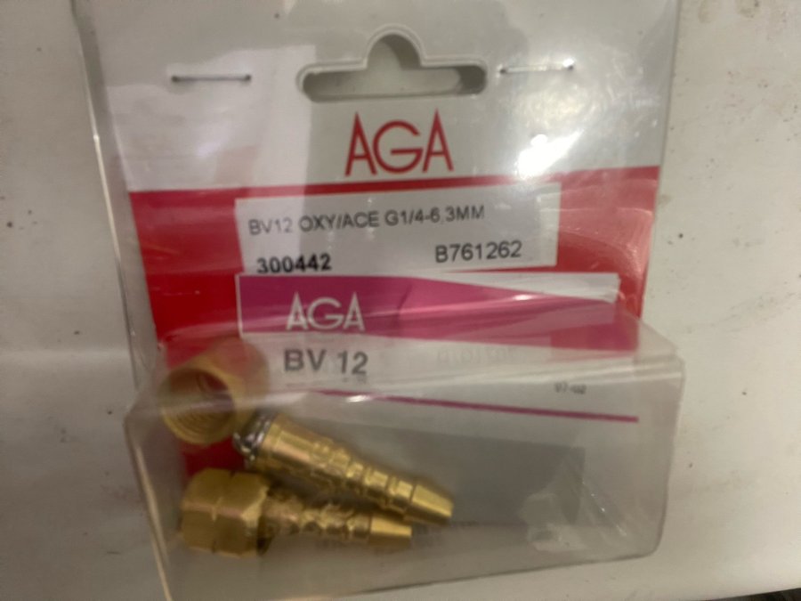 Aga backventiler 4-6,3mm gassvets