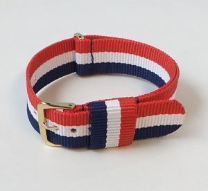 *Nytt Nato Armband till klocka Italienska färger 20 mm Klockarmband Nylonband