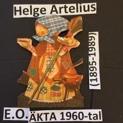 Helge Artelius: 3st Påsk-pappersrad-er 13x60cm Äkta 1960tal Vikrad Rad EO