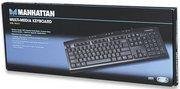 MANHATTAN Multi-Media Keyboard USB Full size black 177788