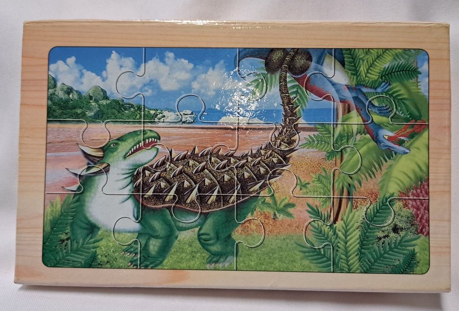 Put Wooden together of Children's Picture 4 Dinosaurier PUZZLE