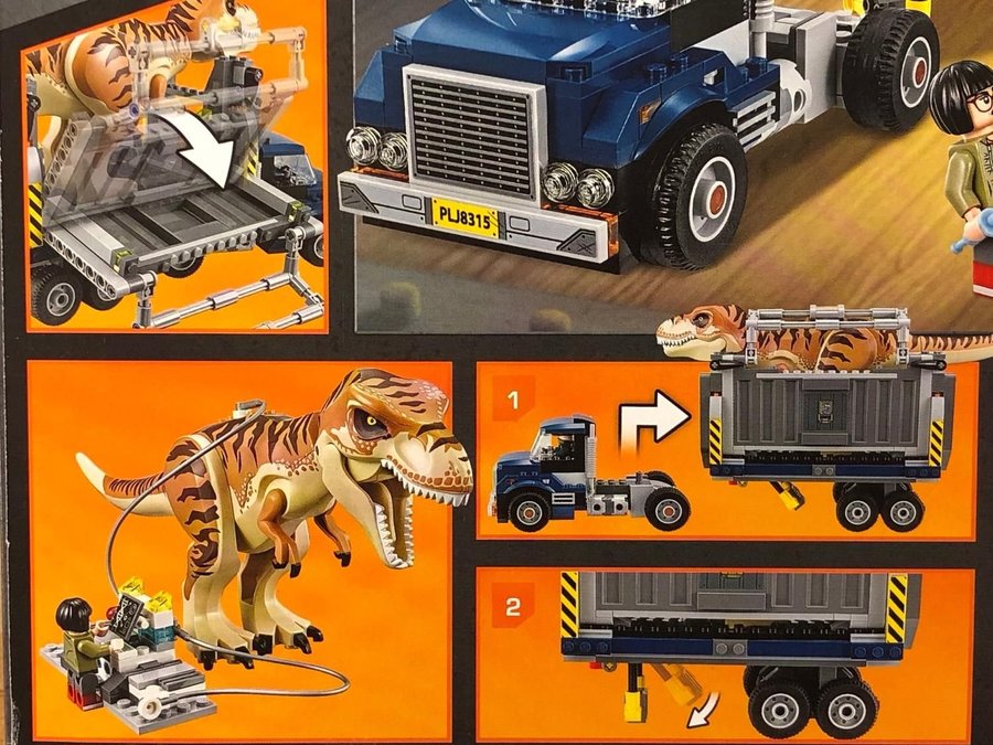 LEGO Jurassic World 75933 "T Rex Transport" - från 2018 oöppnad / förseglad!