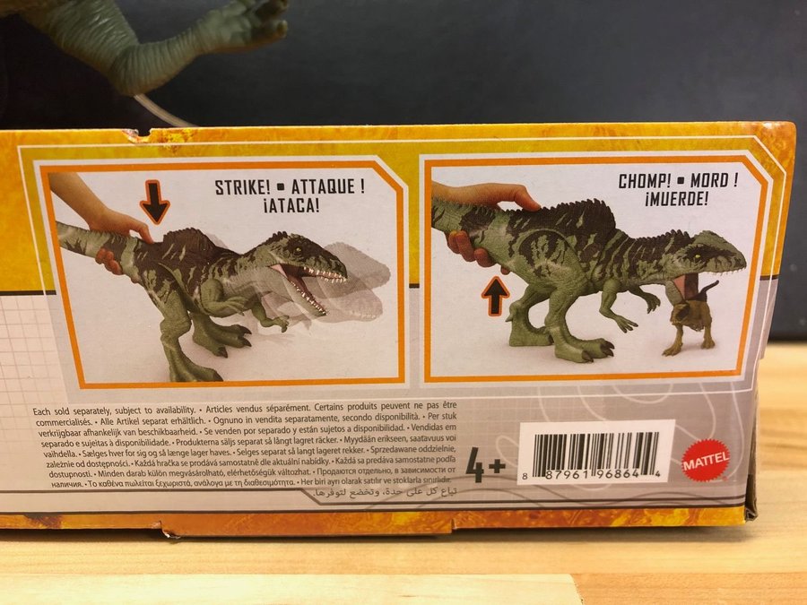 Jurassic World leksaksfigur/dinosaurie "Giganotosaurus" - oöppnad/förseglad!