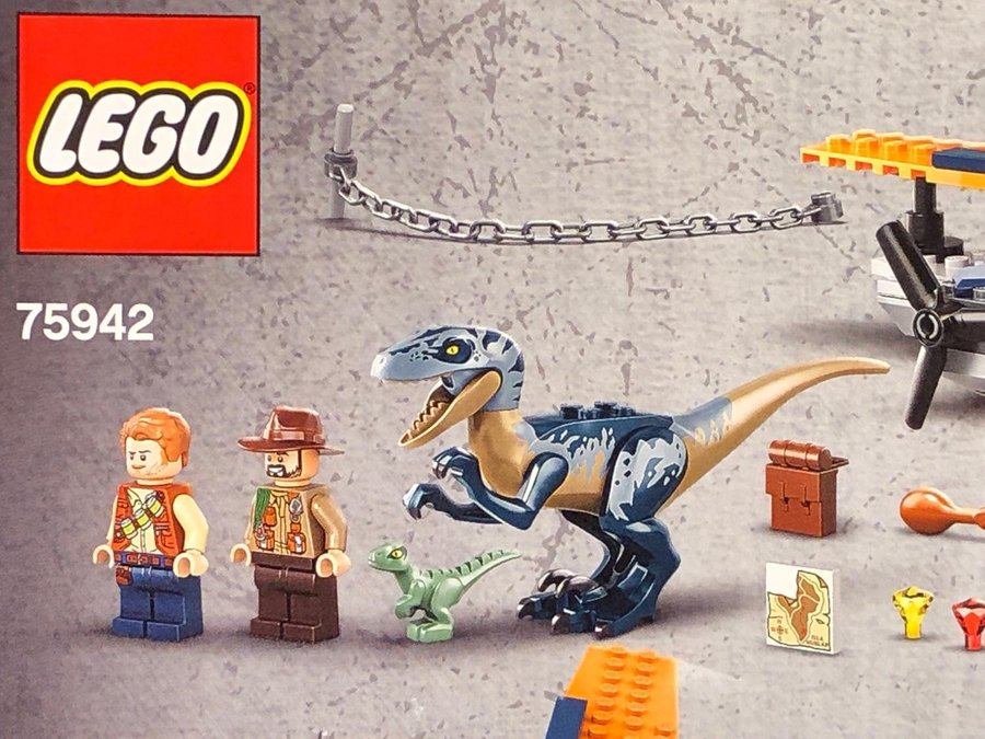 LEGO Jurassic World 75942 "Räddningsuppdrag med biplan" -från 2020 oöppnad!