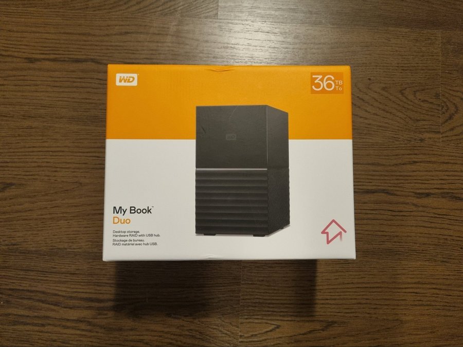 WD My Book DUO 36TB - Extern hårddisk på 36 TB